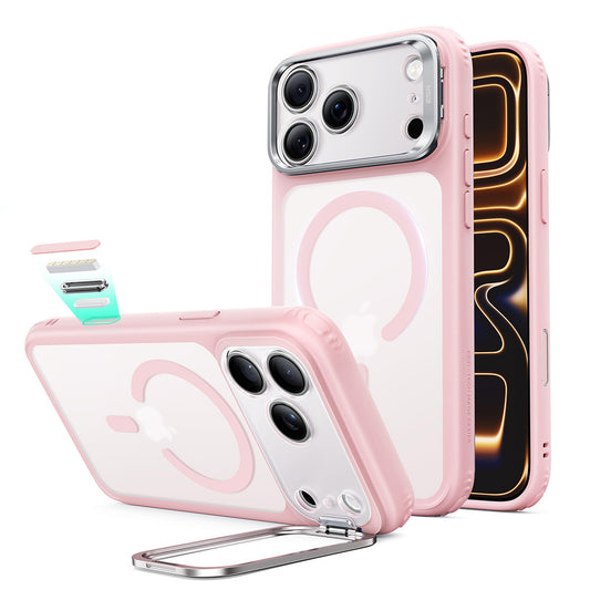 Etui MagSafe dla Apple iPhone 18 Pro Max / 17 Pro Max, ESR, Classic Hybrid Kickstand, Różowy Satynowy