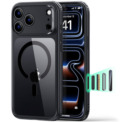 MagSafe Case for Apple iPhone 18 Pro Max / 17 Pro Max, ESR, Classic Hybrid, Transparent Black