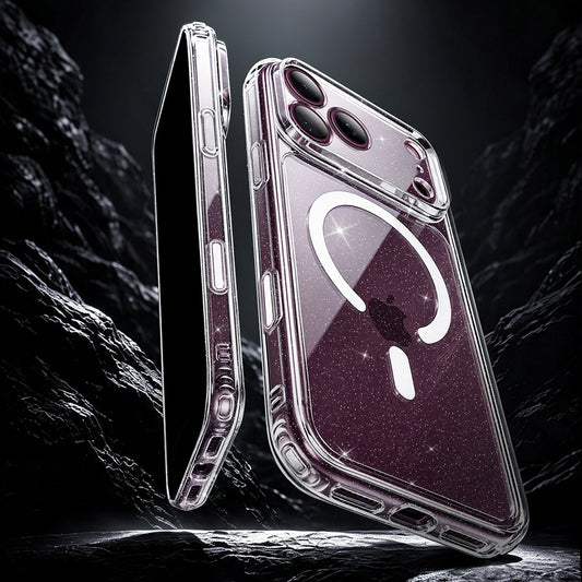 MagSafe Case for Apple iPhone 18 Pro Max / 17 Pro Max, ESR, Classic Hybrid Shimmer, Transparent