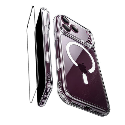 Etui MagSafe do Apple iPhone 18 Pro Max / 17 Pro Max, ESR, Classic Hybrid z ochroną ekranu, przezroczyste