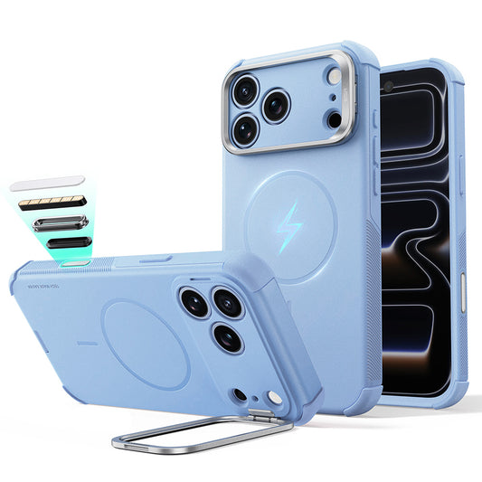 Etui MagSafe do Apple iPhone 18 Pro Max / 17 Pro Max, ESR, Cyber Armor Kickstand, Niebieski