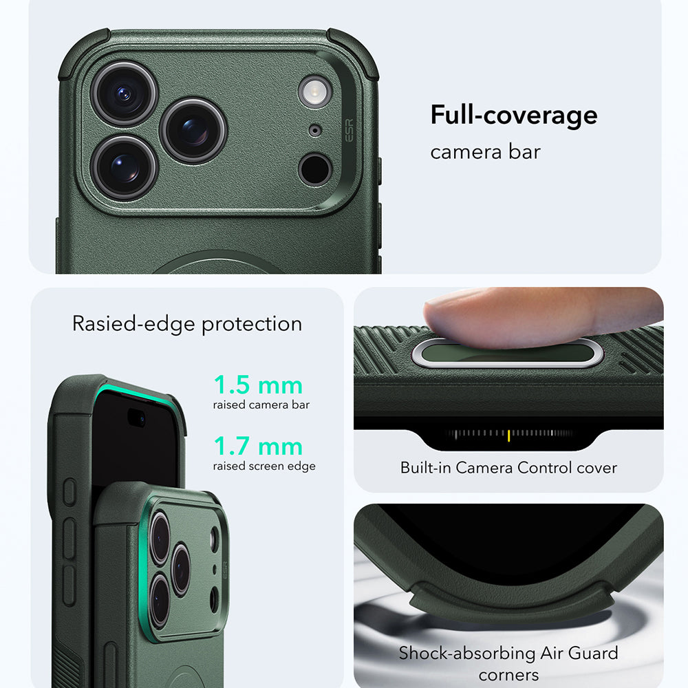 Etui MagSafe do Apple iPhone 18 Pro Max / 17 Pro Max, ESR, Cyber, Zielony