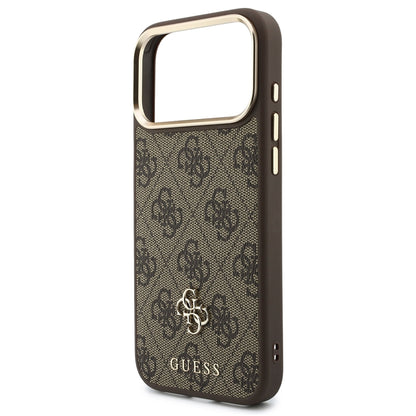 MagSafe Case for Apple iPhone 18 Pro Max / 17 Pro Max, Guess, 4G Cardslot & Big Strap, Brown