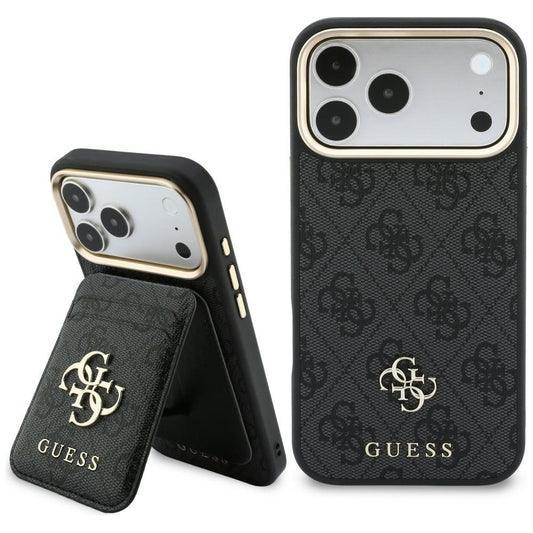 Etui MagSafe do Apple iPhone 18 Pro Max / 17 Pro Max, Guess, 4G Cardslot, czarne