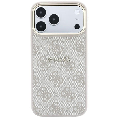 Etui MagSafe do Apple iPhone 18 Pro Max / 17 Pro Max, Guess, 4G Embossed Classic, Różowe