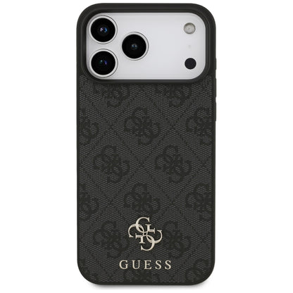 MagSafe Case for Apple iPhone 18 Pro Max / 17 Pro Max, Guess, 4G Small and Classic, Black
