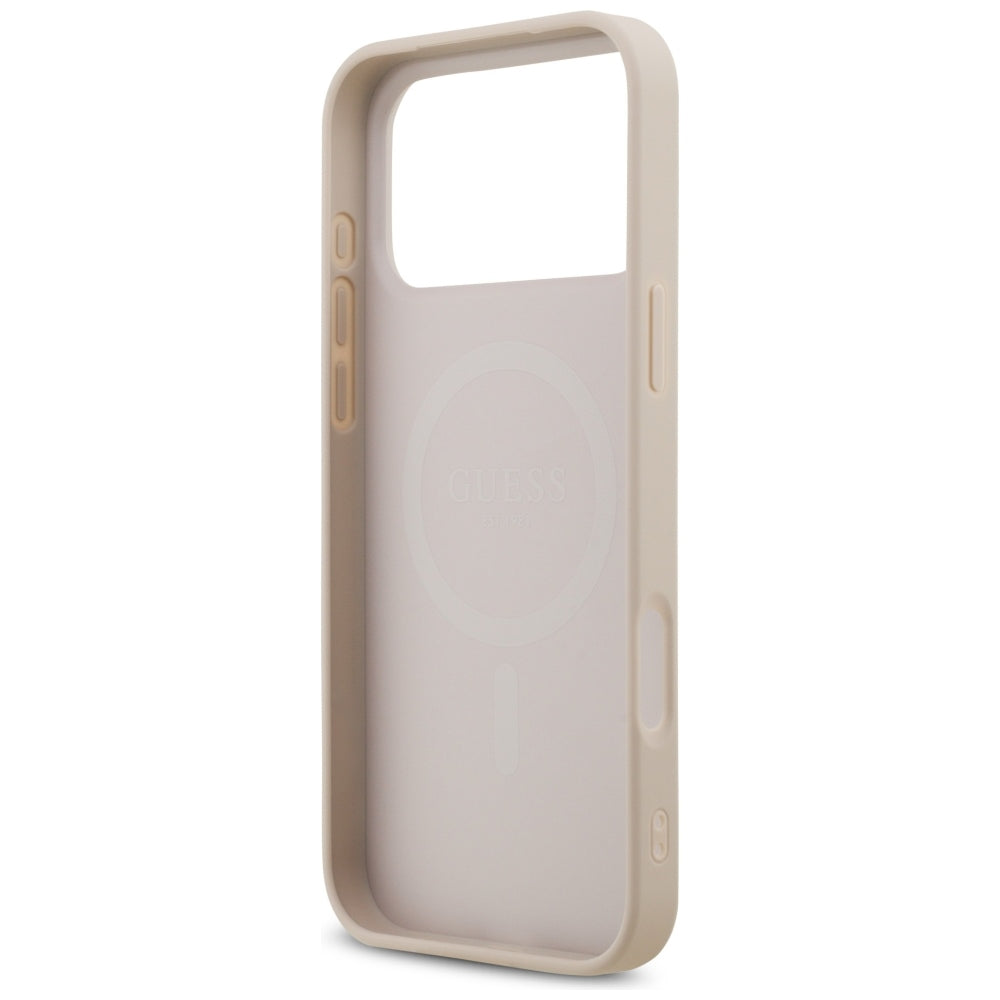 Etui MagSafe do Apple iPhone 18 Pro Max / 17 Pro Max, Guess, 4G Small and Classic, Różowe