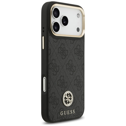 Etui MagSafe do Apple iPhone 18 Pro Max / 17 Pro Max, Guess, 4G Strass Logo, czarne