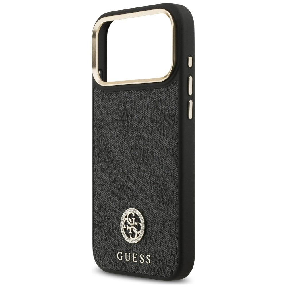 Etui MagSafe do Apple iPhone 18 Pro Max / 17 Pro Max, Guess, 4G Strass Logo, czarne