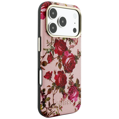 Etui MagSafe do Apple iPhone 18 Pro Max / 17 Pro Max, Guess, Blossom Roses Print, różowy