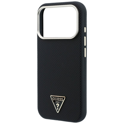 Etui MagSafe do Apple iPhone 18 Pro Max / 17 Pro Max, Guess, Kevlar Triangle Logo, czarne
