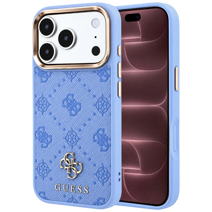 Etui MagSafe do Apple iPhone 18 Pro Max / 17 Pro Max, Guess, Peony 4G Small Logo, Bleu