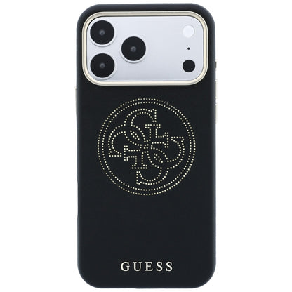 MagSafe Case for Apple iPhone 18 Pro Max / 17 Pro Max, Guess, Perforated 4G, Black