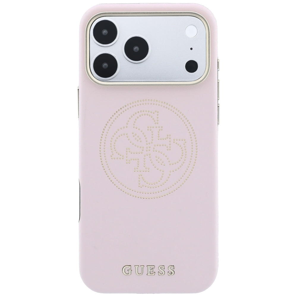 MagSafe Case for Apple iPhone 18 Pro Max / 17 Pro Max, Guess, Perforated 4G, Pink