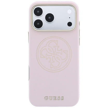 MagSafe Case for Apple iPhone 18 Pro Max / 17 Pro Max, Guess, Perforated 4G, Pink