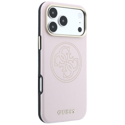 MagSafe Case for Apple iPhone 18 Pro Max / 17 Pro Max, Guess, Perforated 4G, Pink