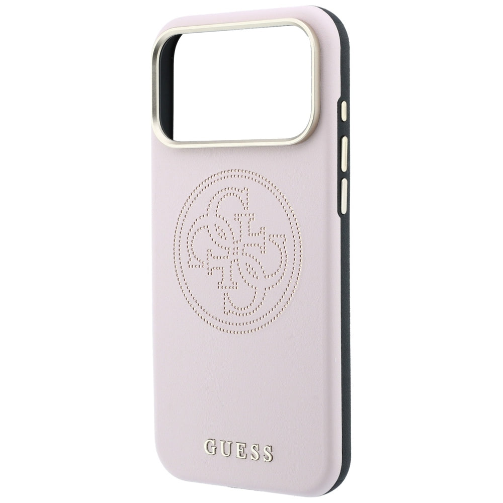 MagSafe Case for Apple iPhone 18 Pro Max / 17 Pro Max, Guess, Perforated 4G, Pink