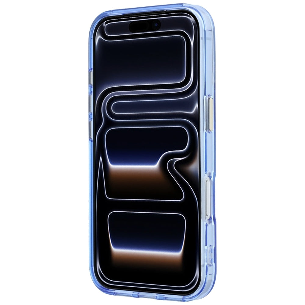 MagSafe Case for Apple iPhone 18 Pro Max / 17 Pro Max, Guess, Ring Stand Script Metal Logo, Blue