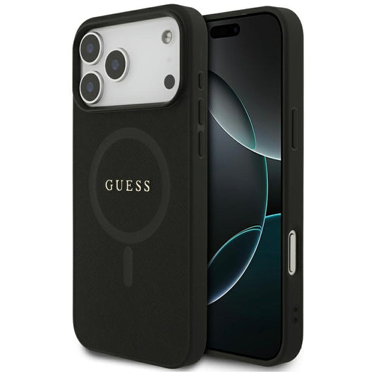 Etui MagSafe do Apple iPhone 18 Pro Max / 17 Pro Max, Guess, Saffiano, czarne