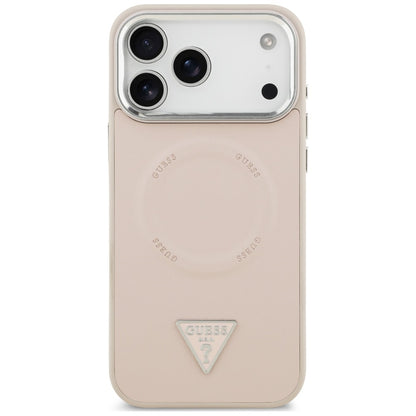 Etui MagSafe do Apple iPhone 18 Pro Max / 17 Pro Max, Guess, Triangle Logo, różowe