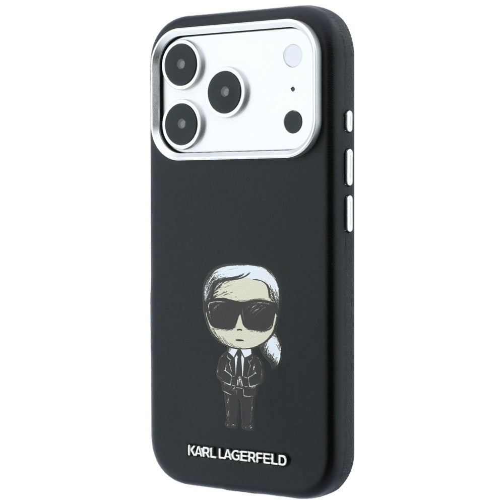 Etui MagSafe do Apple iPhone 18 Pro Max / 17 Pro Max, Karl Lagerfeld, Ikonik Sketch, Czarny