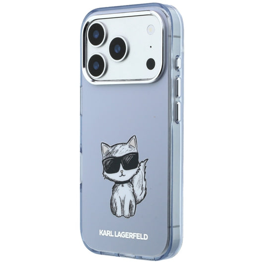 Etui MagSafe do Apple iPhone 18 Pro Max / 17 Pro Max, Karl Lagerfeld, IML Choupette Body Sketch Print, Niebieskie