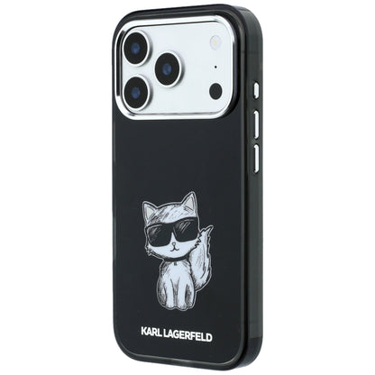 Etui MagSafe do Apple iPhone 18 Pro Max / 17 Pro Max, Karl Lagerfeld, IML Choupette Body Sketch Print, czarne