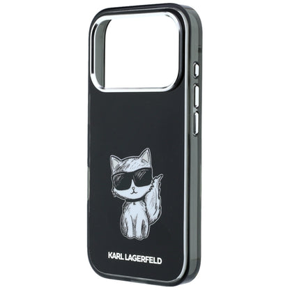 Etui MagSafe do Apple iPhone 18 Pro Max / 17 Pro Max, Karl Lagerfeld, IML Choupette Body Sketch Print, czarne
