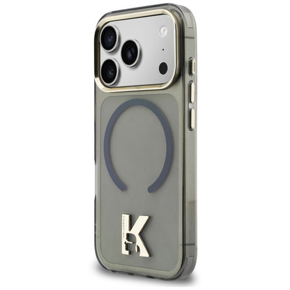 MagSafe Case for Apple iPhone 18 Pro Max / 17 Pro Max, Karl Lagerfeld, IML Karl Head Logo, Black