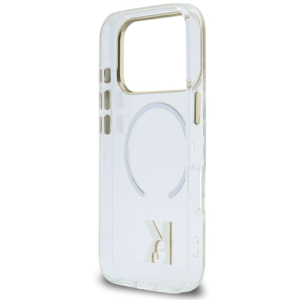 MagSafe Case for Apple iPhone 18 Pro Max / 17 Pro Max, Karl Lagerfeld, IML Karl Head Logo, Transparent