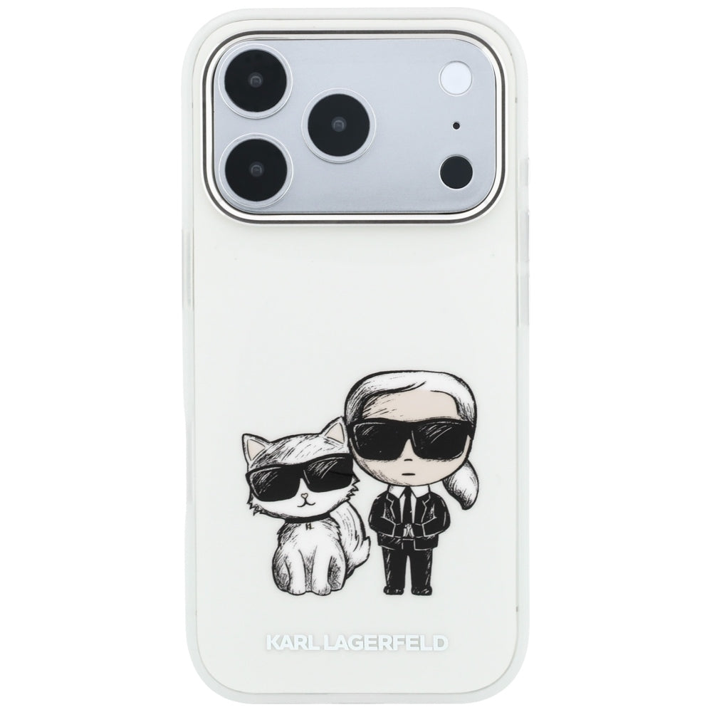 Etui MagSafe do Apple iPhone 18 Pro Max / 17 Pro Max, Karl Lagerfeld, IML KC Bodies Sketch Print, Beż
