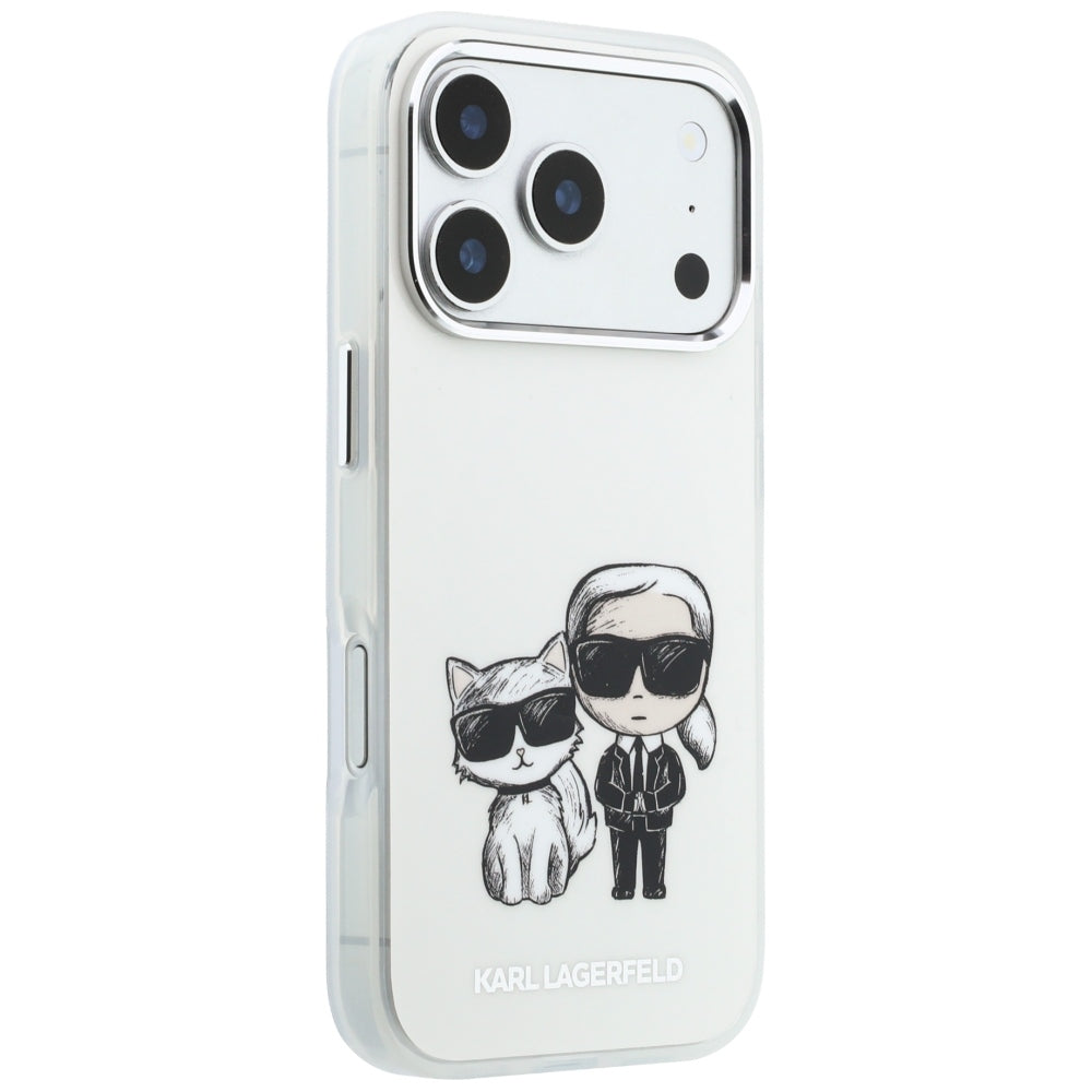 Etui MagSafe do Apple iPhone 18 Pro Max / 17 Pro Max, Karl Lagerfeld, IML KC Bodies Sketch Print, Beż
