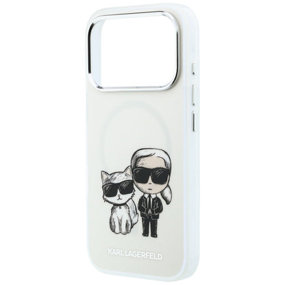 Etui MagSafe do Apple iPhone 18 Pro Max / 17 Pro Max, Karl Lagerfeld, IML KC Bodies Sketch Print, Beż