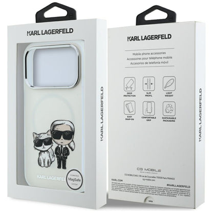 Etui MagSafe do Apple iPhone 18 Pro Max / 17 Pro Max, Karl Lagerfeld, IML KC Bodies Sketch Print, Beż