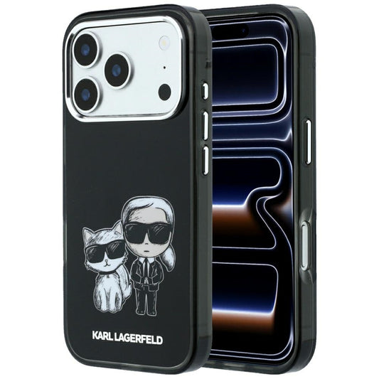 Etui MagSafe do Apple iPhone 18 Pro Max / 17 Pro Max, Karl Lagerfeld, IML KC Bodies Sketch Print, czarne