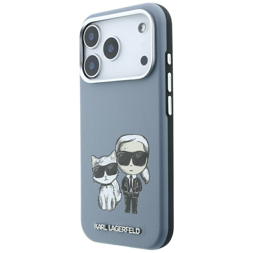 MagSafe Case for Apple iPhone 18 Pro Max / 17 Pro Max, Karl Lagerfeld, KC Bodies Sketch, Blue