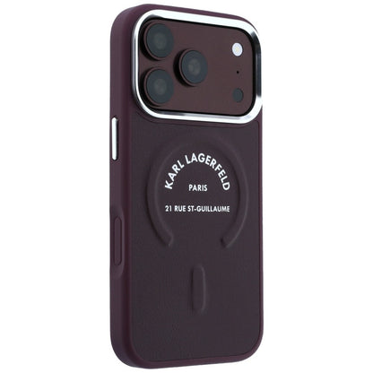 Etui MagSafe do Apple iPhone 18 Pro Max / 17 Pro Max, Karl Lagerfeld, Ring Karl RSG Logo, Wiśniowy