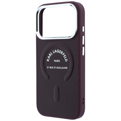 Etui MagSafe do Apple iPhone 18 Pro Max / 17 Pro Max, Karl Lagerfeld, Ring Karl RSG Logo, Wiśniowy