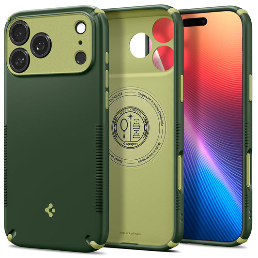 Etui MagSafe do Apple iPhone 18 Pro Max / 17 Pro Max, Spigen, Caseology Nano Pop Hybrid, Zielony ACS12139