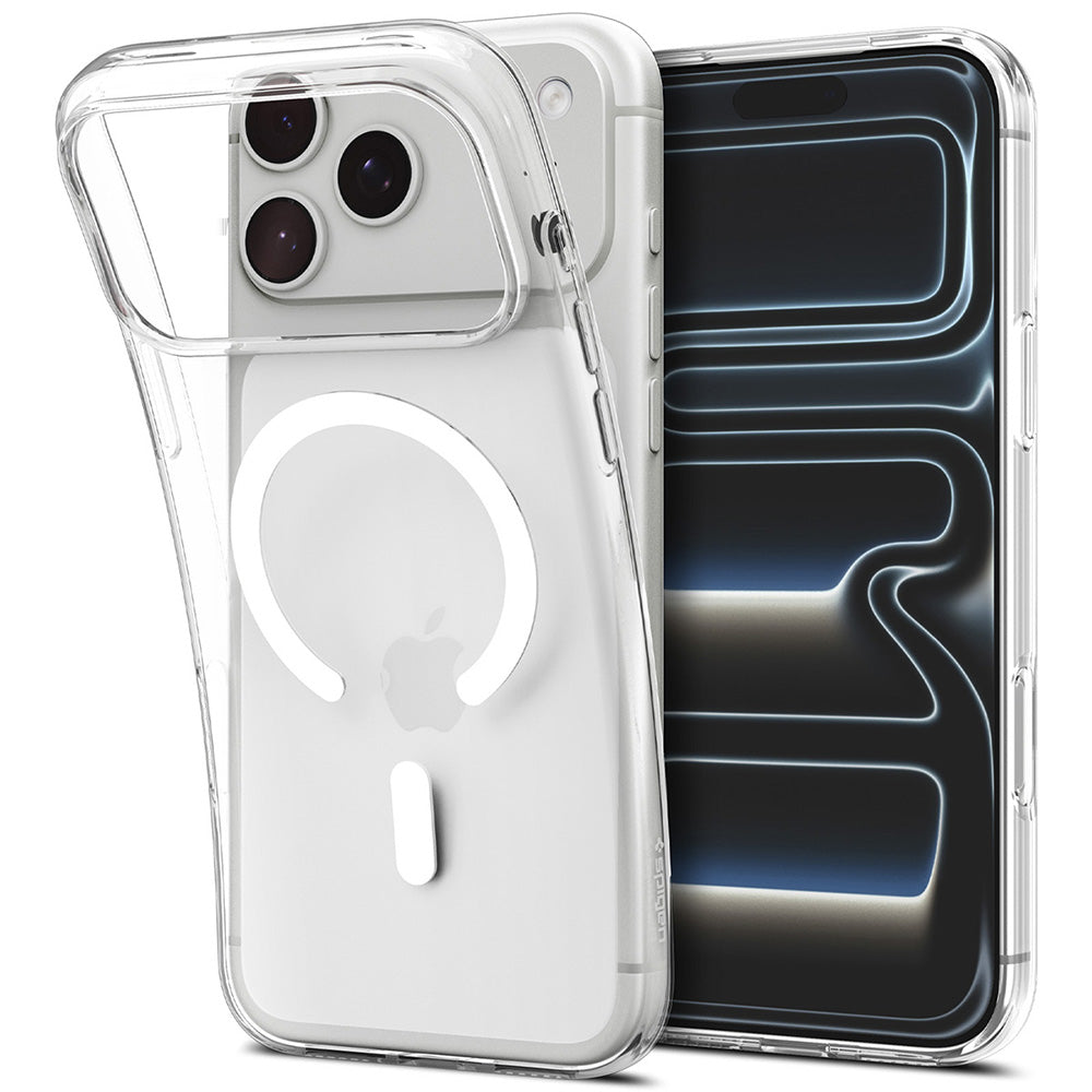Etui MagSafe do Apple iPhone 18 Pro Max / 17 Pro Max, Spigen, Liquid Crystal, Przezroczysta Biała ACS12143