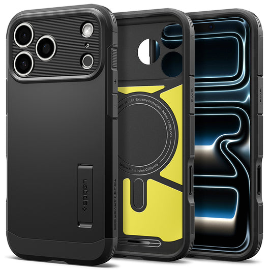 Etui MagSafe do Apple iPhone 18 Pro Max / 17 Pro Max, Spigen, Tough Armor T, czarne ACS12136