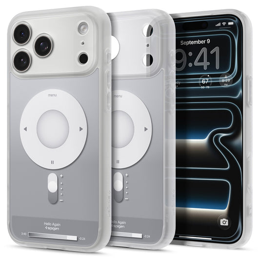 MagSafe Case for Apple iPhone 18 Pro Max / 17 Pro Max, Spigen, Ultra Hybrid Classic, Silver ACS12130