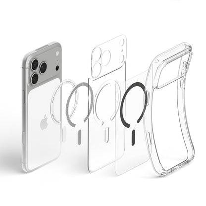 MagSafe Case for Apple iPhone 18 Pro Max / 17 Pro Max, Spigen, Ultra Hybrid, Transparent Gray ACS12119