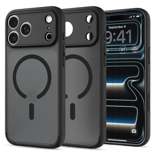 Etui MagSafe do Apple iPhone 18 Pro Max / 17 Pro Max, Spigen, Ultra Hybrid, Czarny Mat ACS12123
