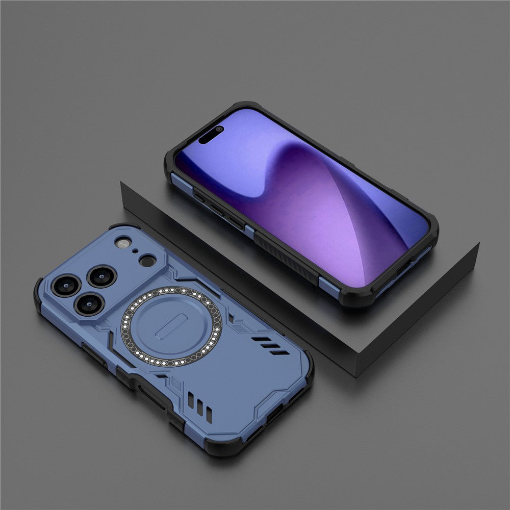 MagSafe Case for Apple iPhone 18 Pro Max / 17 Pro Max, Techsuit, ArmorMag, Blue