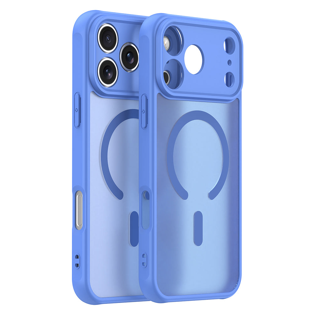 Etui MagSafe do Apple iPhone 18 Pro Max / 17 Pro Max, Techsuit, HaloFrost II, Niebieskie