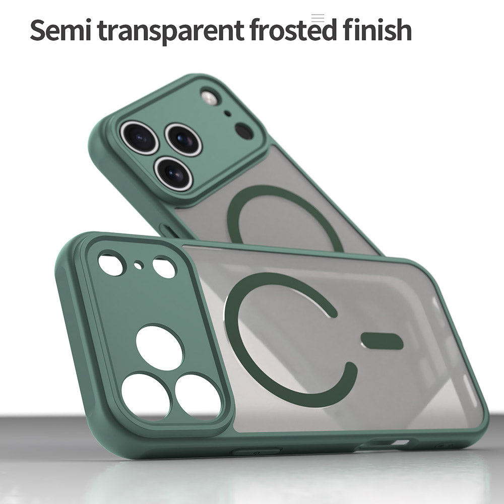MagSafe Case for Apple iPhone 18 Pro Max / 17 Pro Max, Techsuit, HaloFrost II, Green