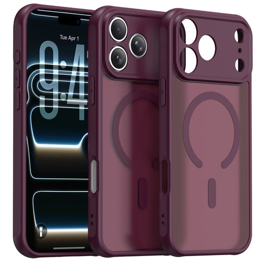 Etui MagSafe do Apple iPhone 18 Pro Max / 17 Pro Max, Techsuit, HaloFrost II, Ciemny Wiśniowy