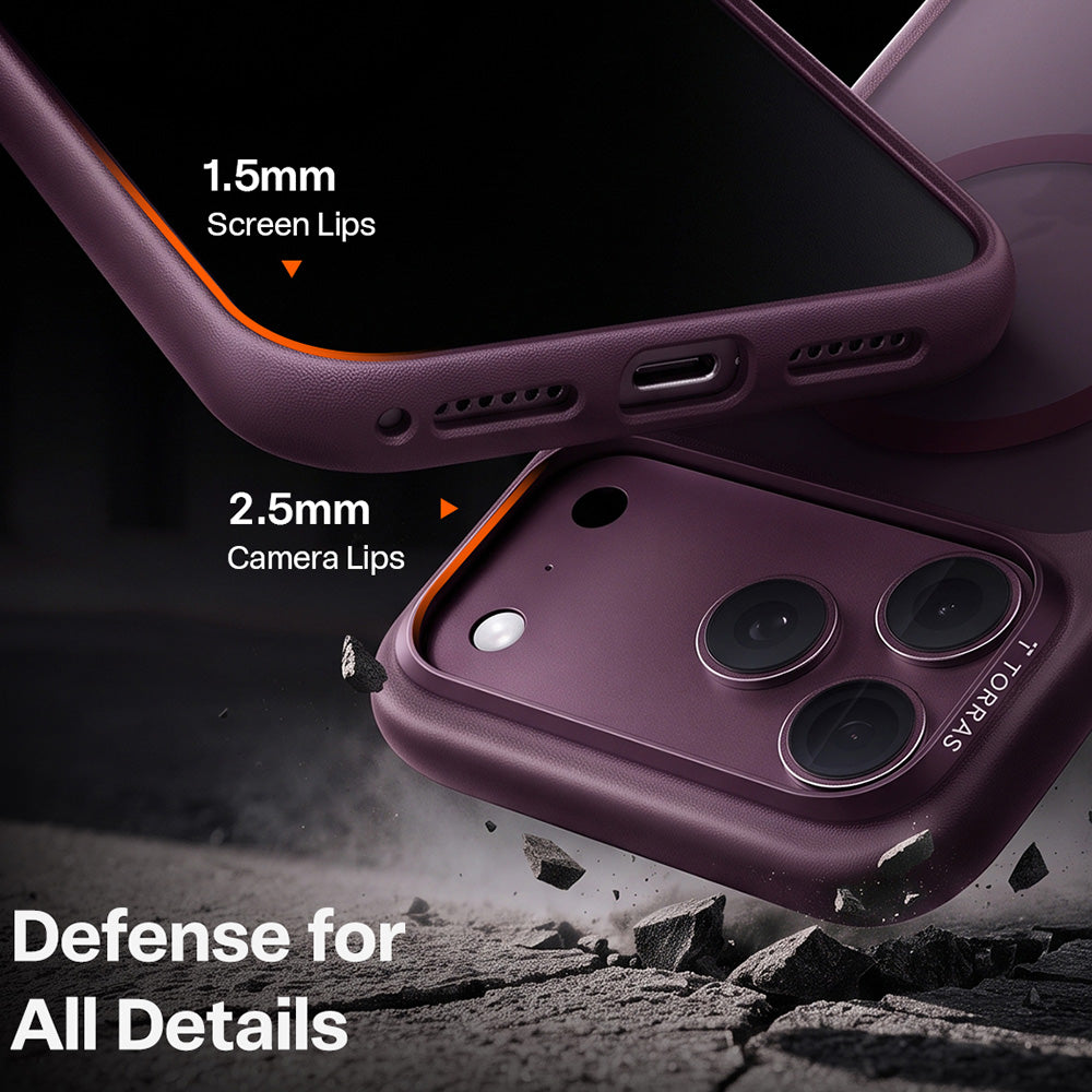 MagSafe Case for Apple iPhone 18 Pro Max / 17 Pro Max, Torras, Guardian, Purple