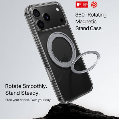 MagSafe Case for Apple iPhone 18 Pro Max / 17 Pro Max, Torras, Ostand O1 Guardian, Transparent